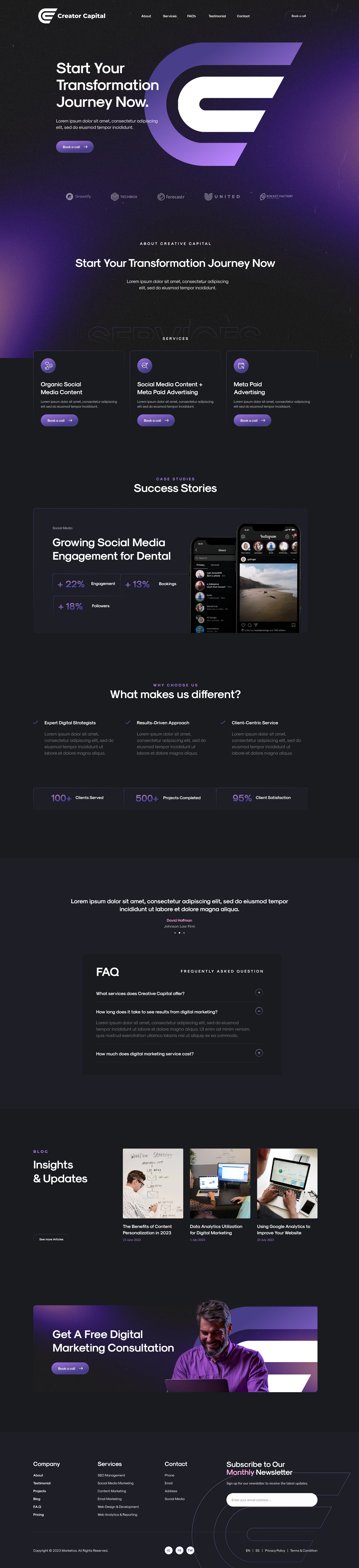 Creator Capital - Portfolio