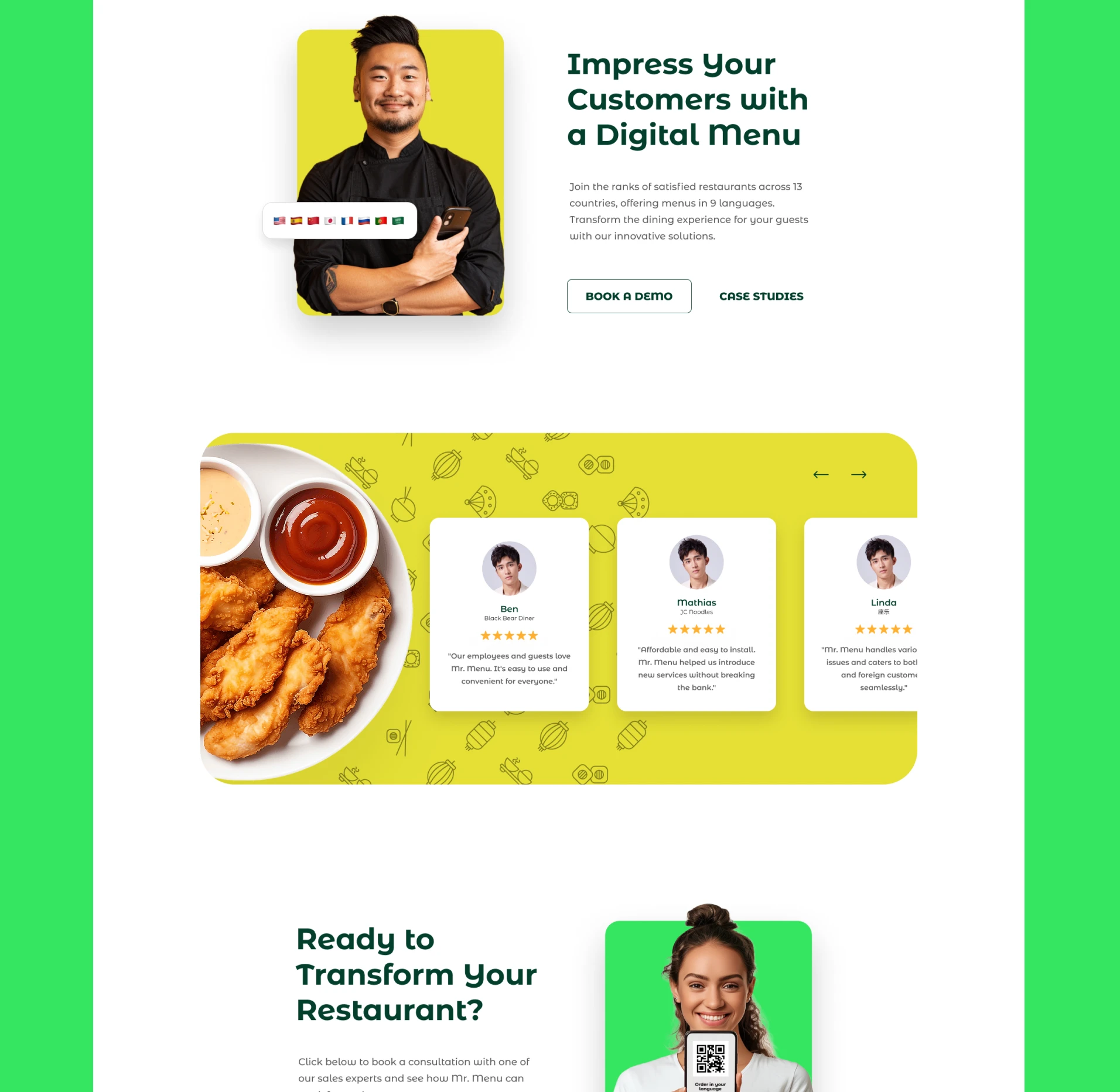 Mr. Menu - Portfolio