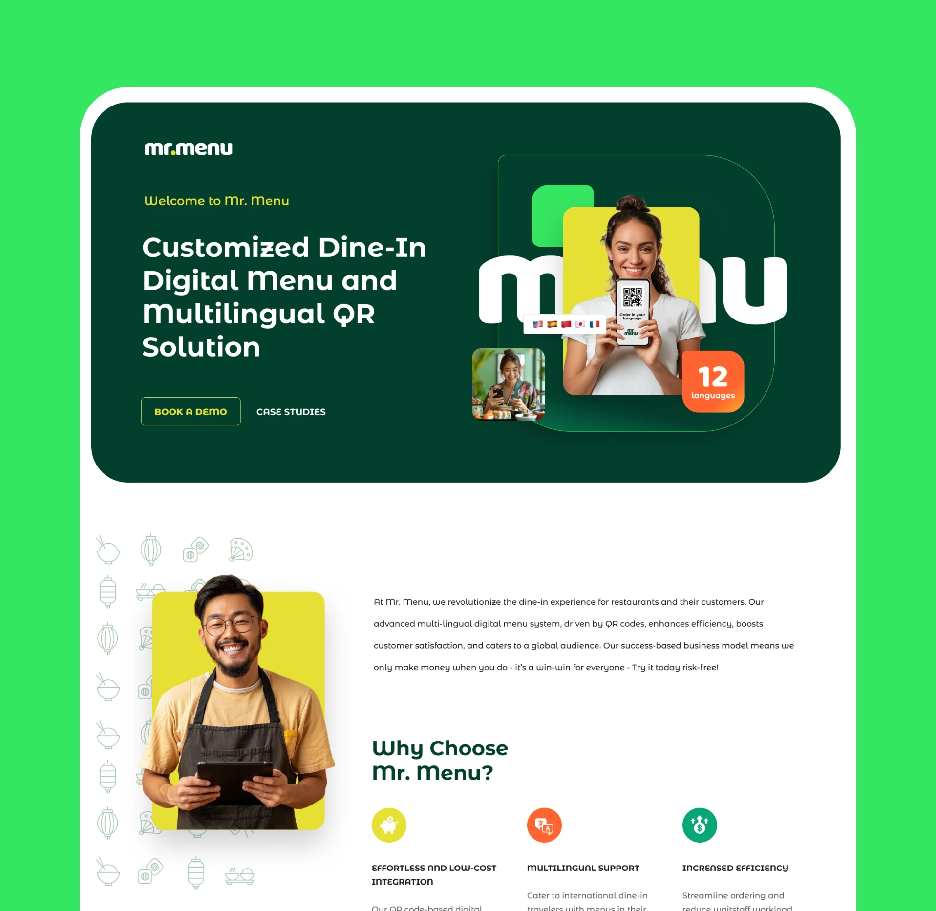 Mr. Menu - Portfolio