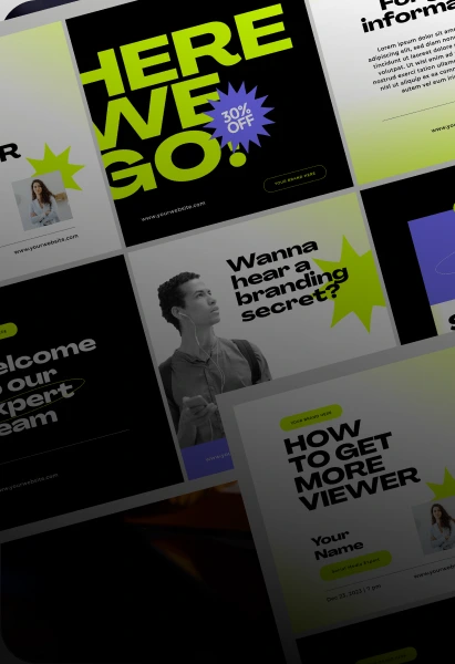 Social Media Grid Design